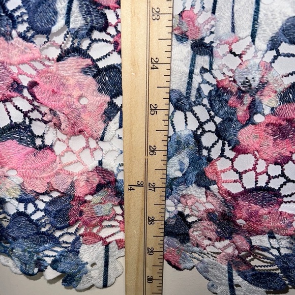 Ricki's Pink and White Lace Floral Tank Top - Picture 7 of 9